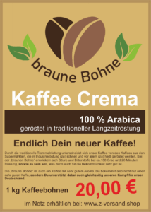 Braune Bohne Kaffee